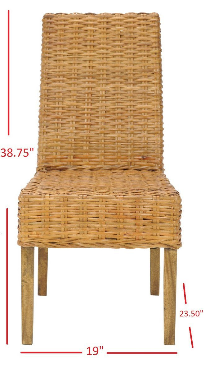 Sanibel 18"h Rattan Side Chair (set Of 2)