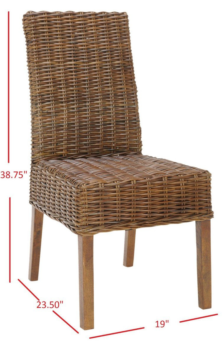 Sanibel 18"h Rattan Side Chair (set Of 2)