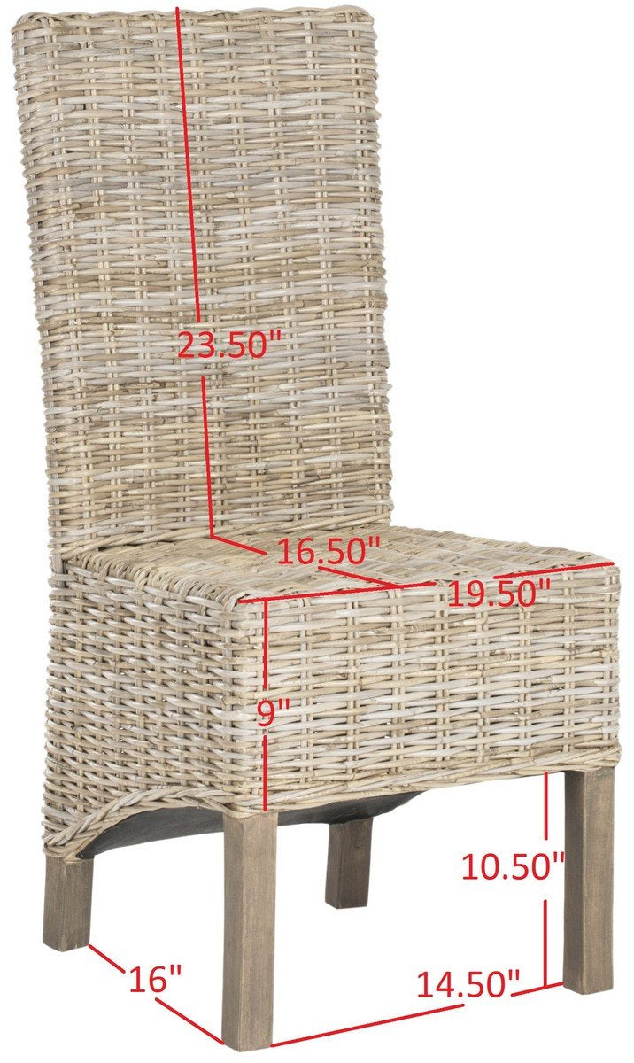 Pembrooke 19"h Rattan Side Chair