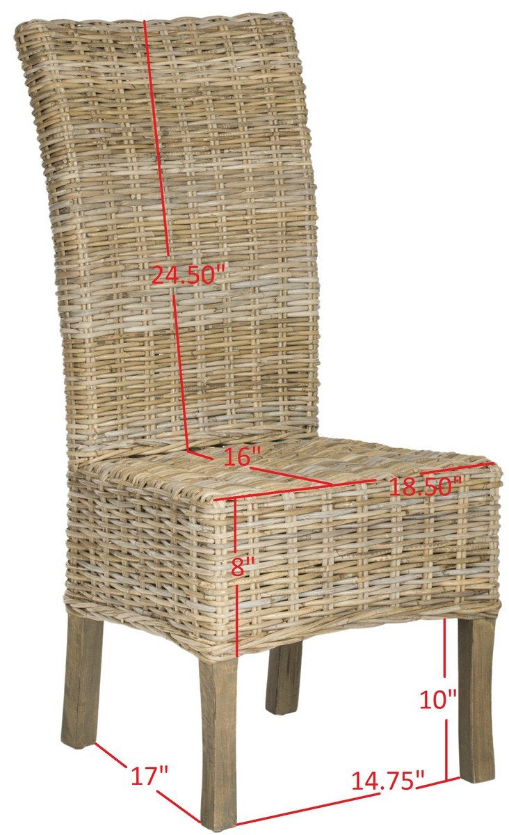 Quaker 19"h Rattan Side Chair