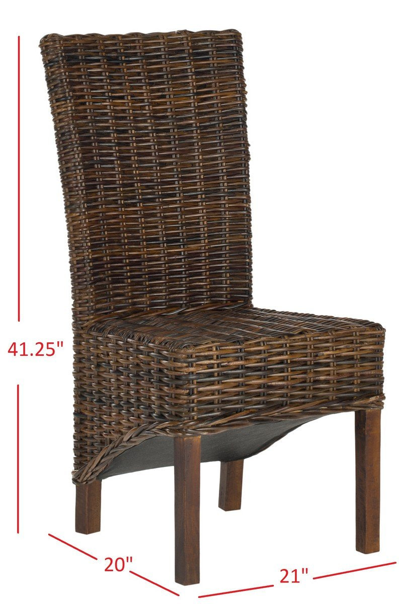 Ridge 18"h Rattan Side Chair