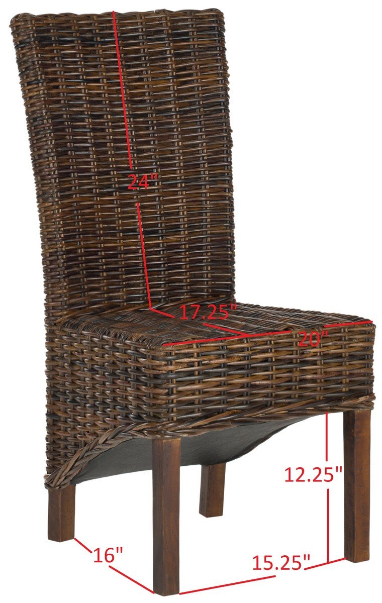 Ridge 18"h Rattan Side Chair