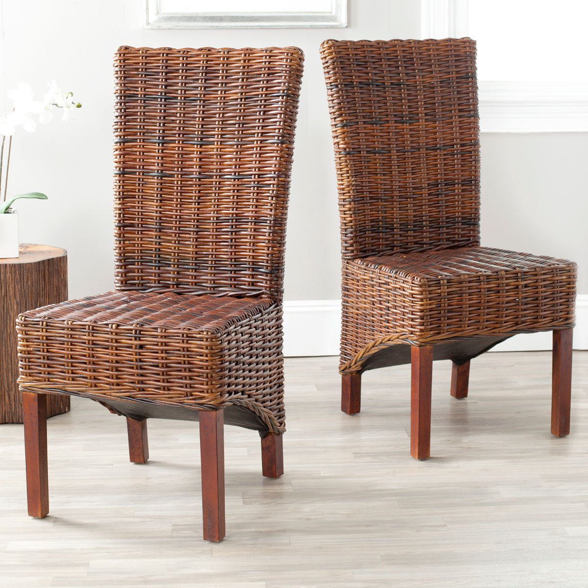 Ridge 18"h Rattan Side Chair