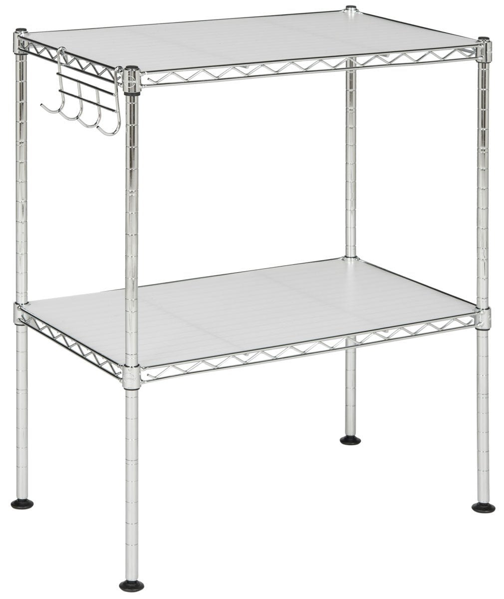 Lucien 2 Tier Chrome Wire Microwave Rack