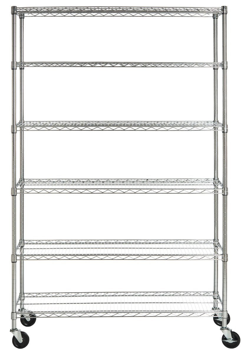 Juliet 6 Tier Heavy Duty Chrome Wire Rack (47 In W X 18 In D X 75 In H)