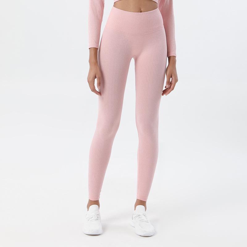 Astoria Seamless Ribbed Legging - Soft Pink