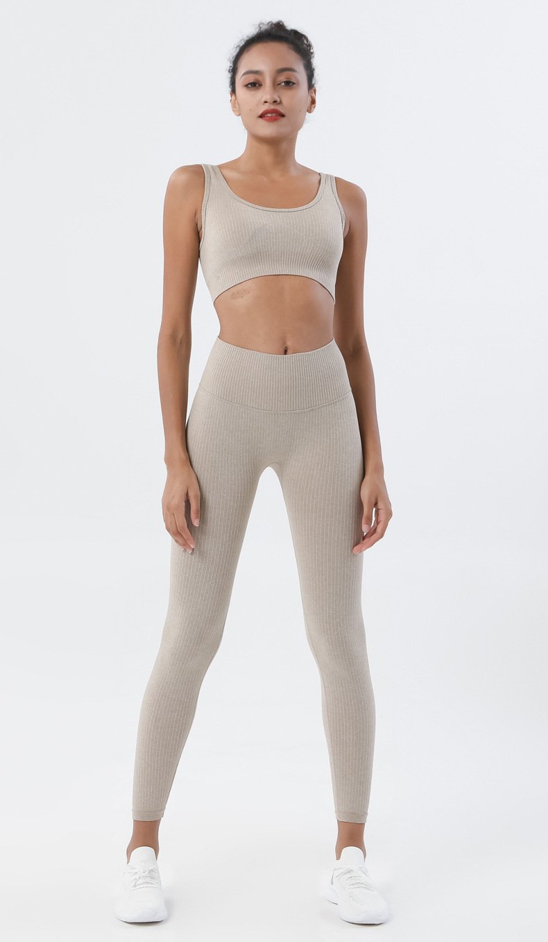 Astoria Seamless Ribbed Legging - Khaki