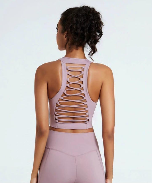 Astoria LUXE SURGE Sports Crop - Mauve