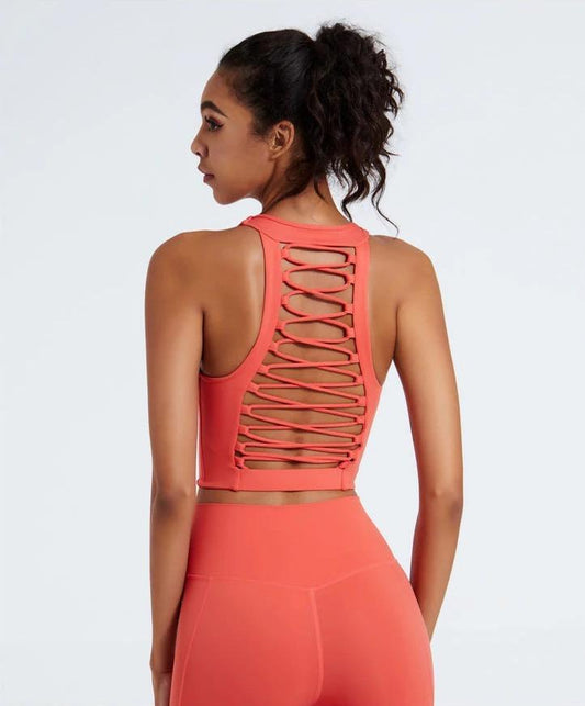 Astoria LUXE SURGE Sports Crop - Coral