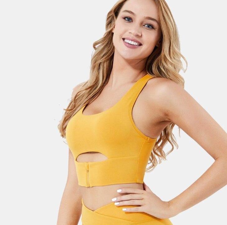 Astoria LUXE FLEX Sports Crop - Yellow