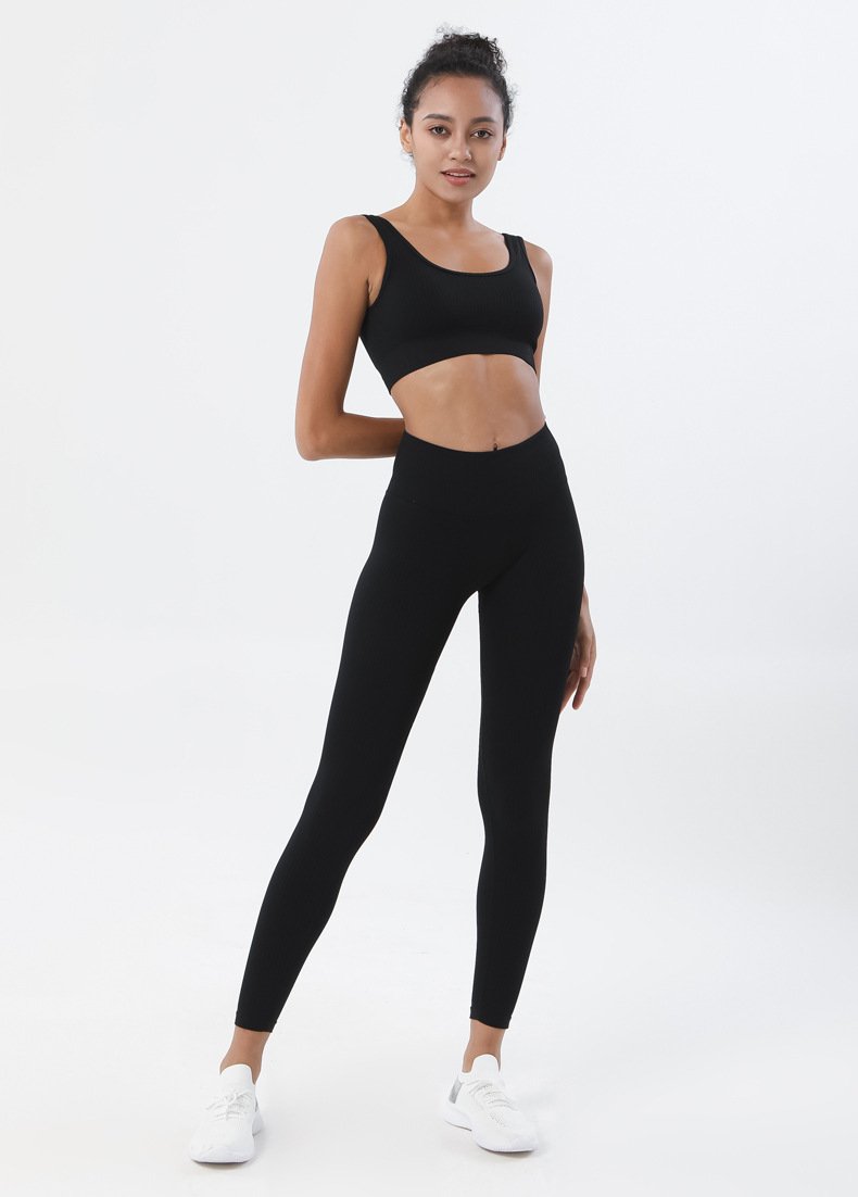 Astoria Seamless Ribbed Legging - Black