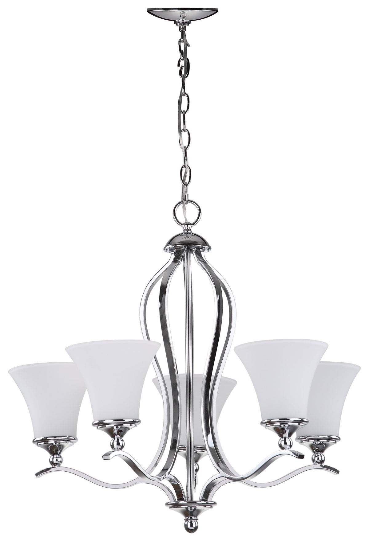Celeste 5 Light Chrome 25.25 Inch Dia Chandelier