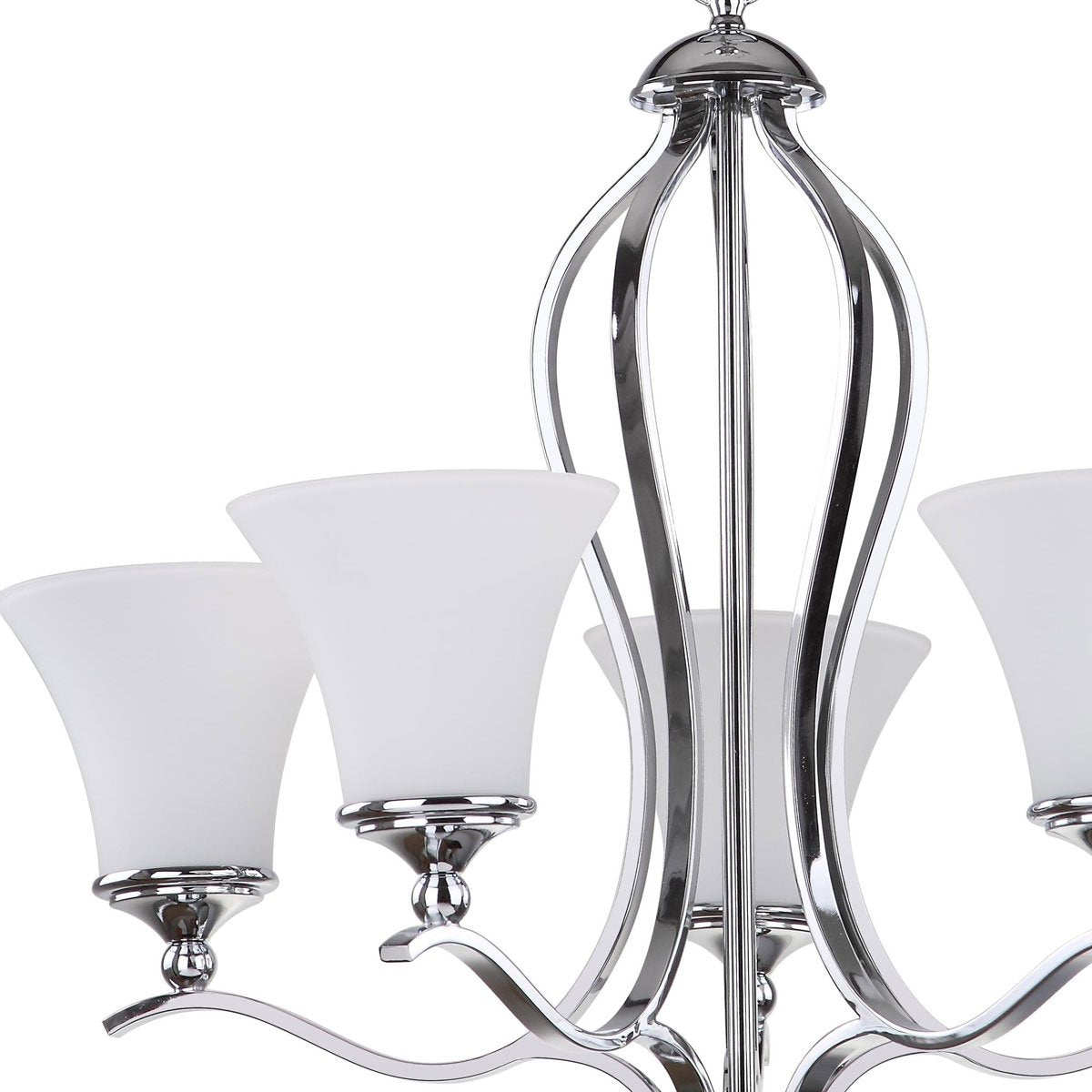Celeste 5 Light Chrome 25.25 Inch Dia Chandelier