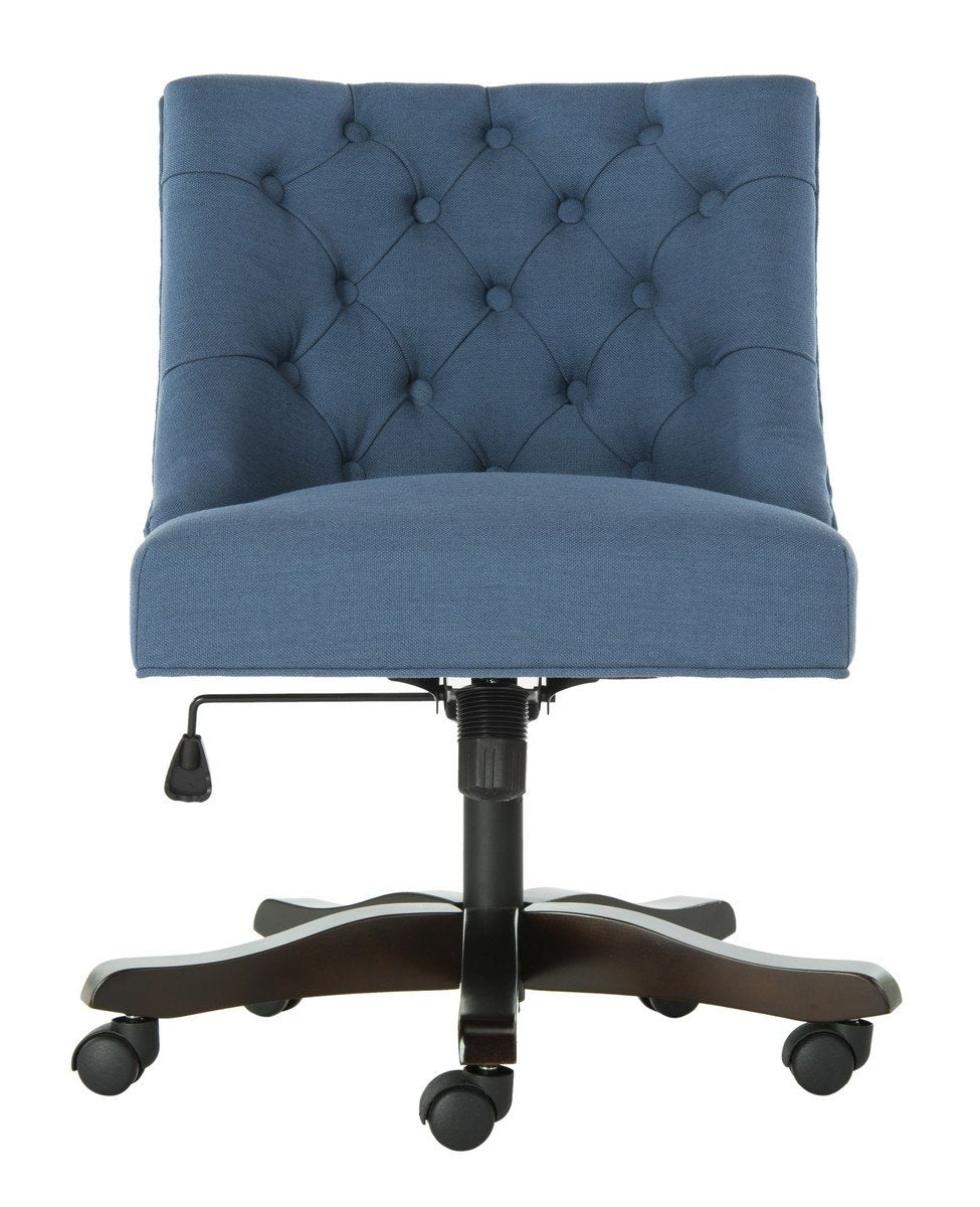 Soho Tufted Linen Swivel Desk Chair