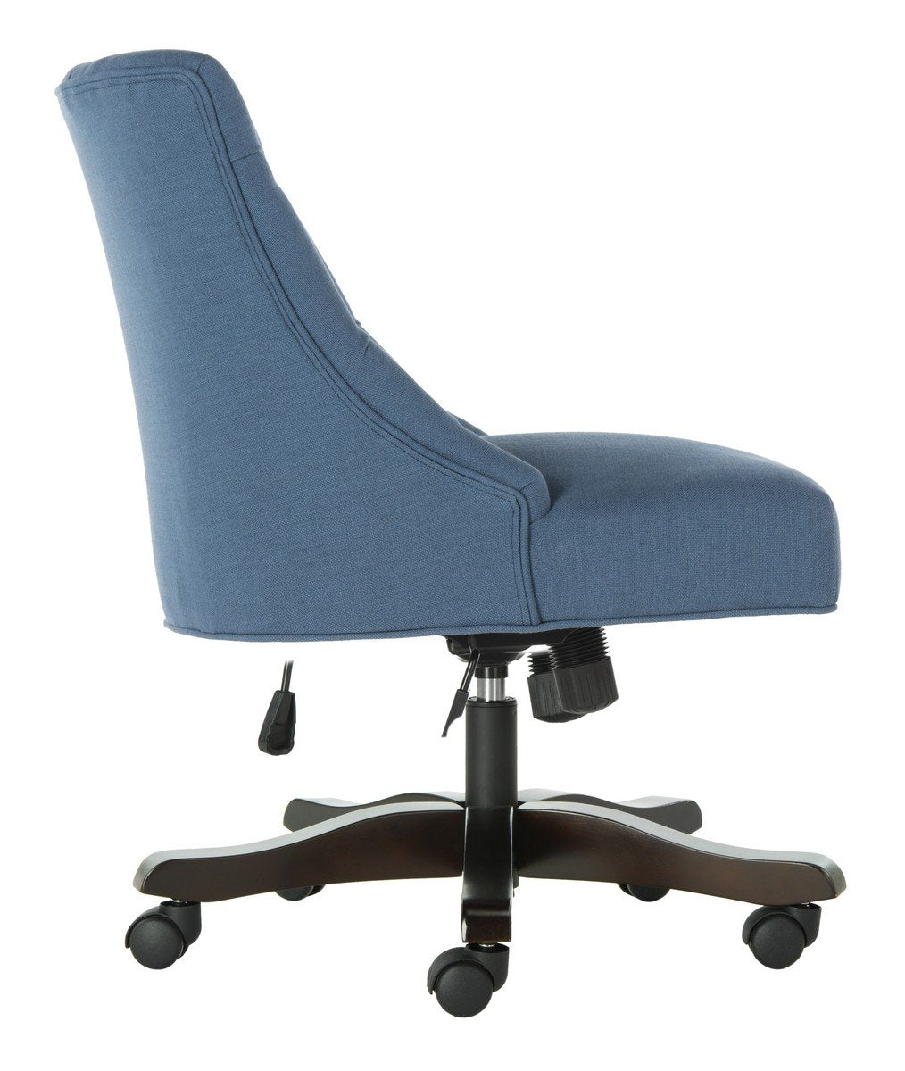 Soho Tufted Linen Swivel Desk Chair