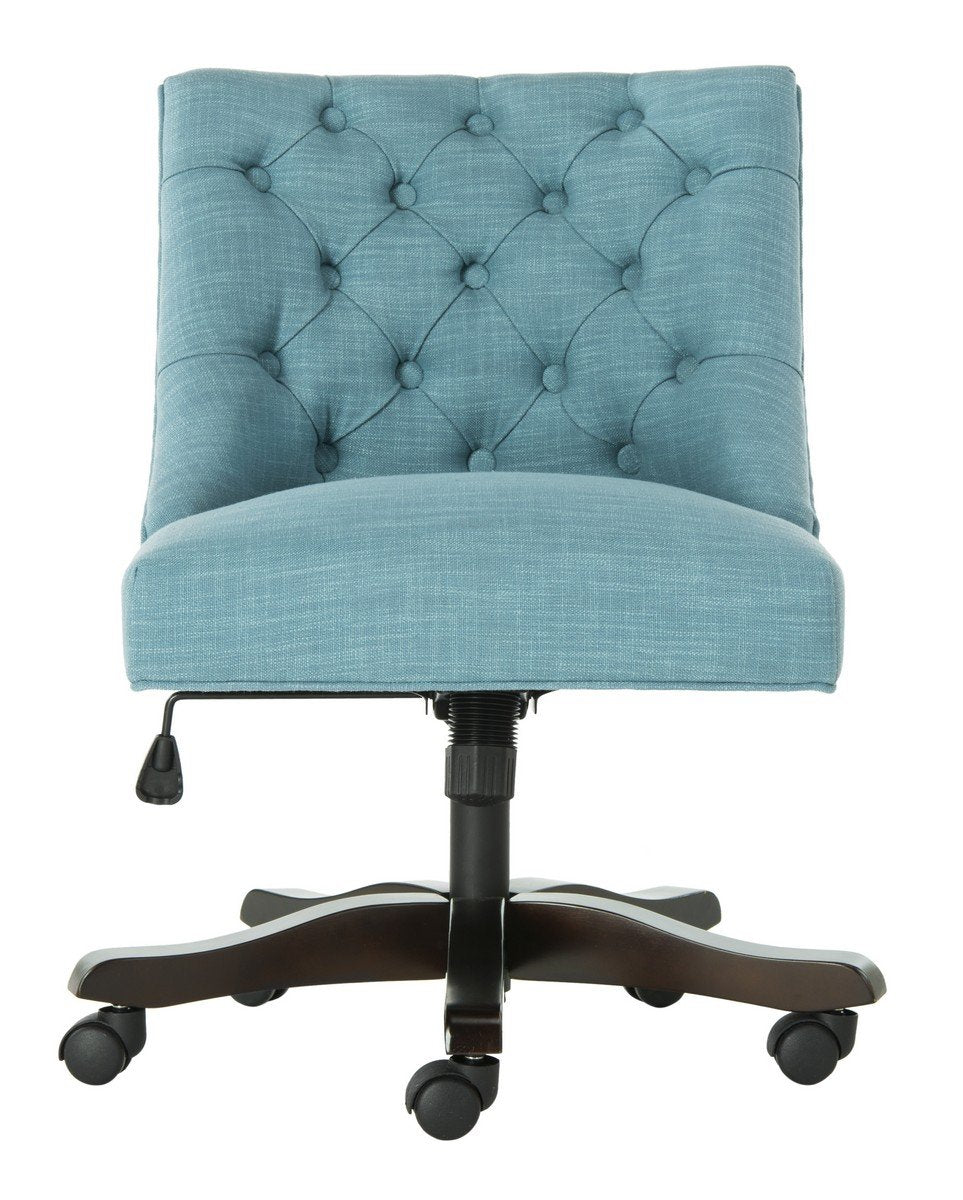 Soho Tufted Linen Swivel Desk Chair