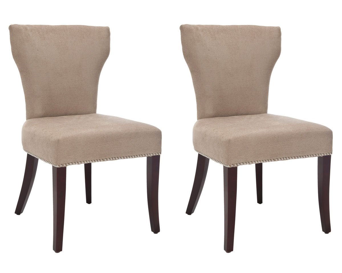 Ryan 22''h Fabric Side Chair - Nickel Nail Heads (set Of 2)