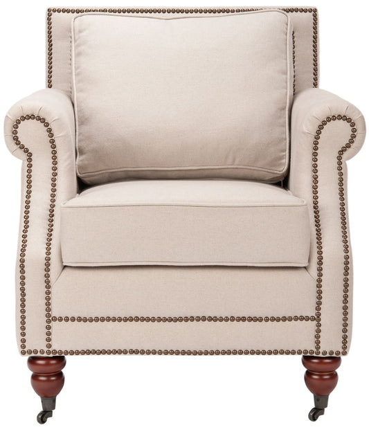 Karsen Club Chair W/ Brass Nail Heads