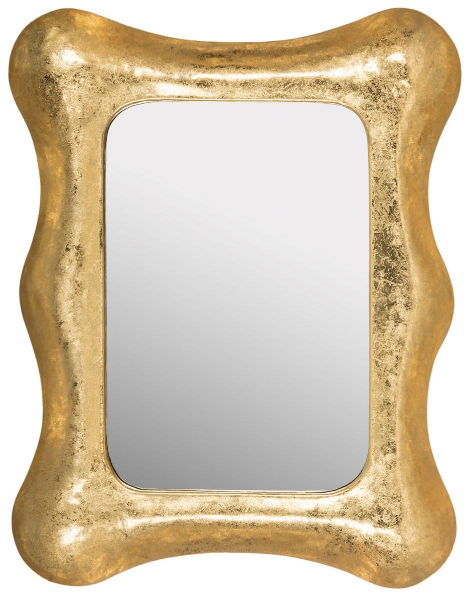 Octavia 2 Toned Gold Leaf Mirror