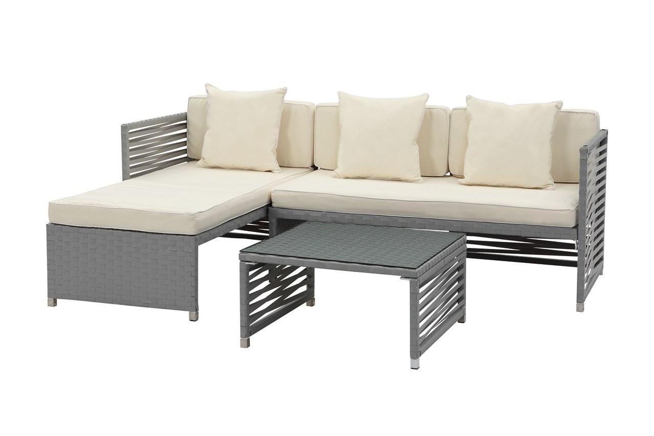 Likoma Wicker 3 Pc Outdoor Sectional Sofa Set