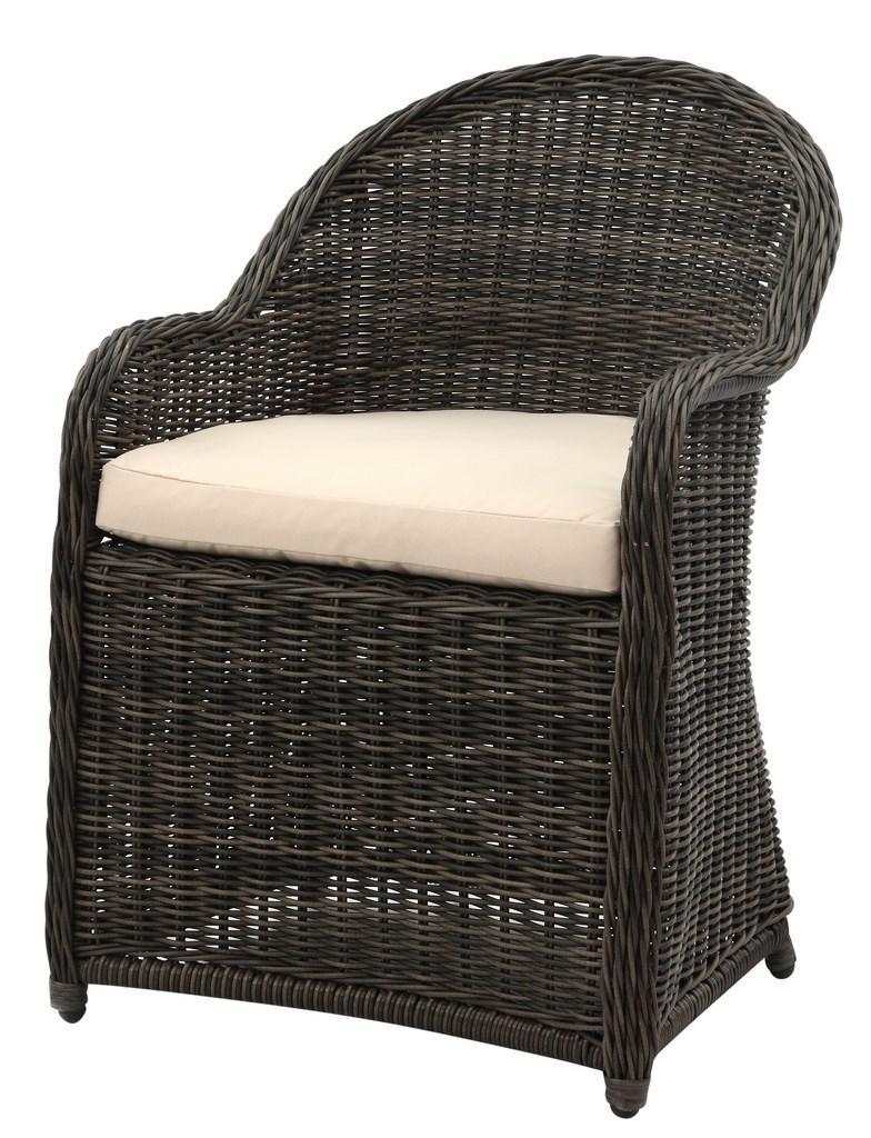 Newton Wicker Arm Chair With Cushion