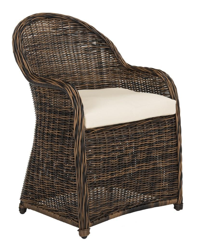 Newton Wicker Arm Chair With Cushion