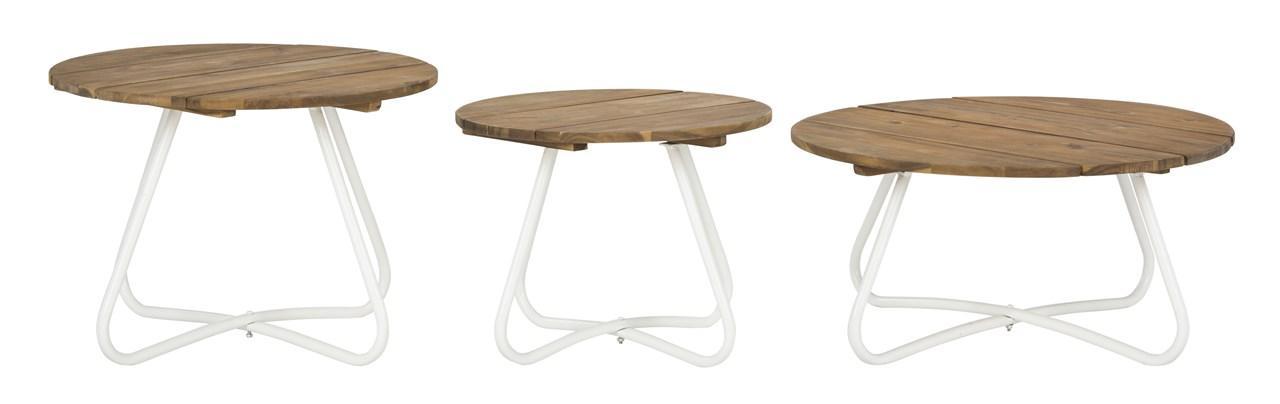 Henderson 3pc Wood Top Coffee Table