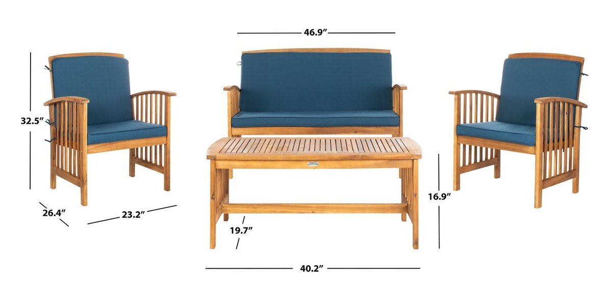 Rocklin 4 Pc Outdoor Set