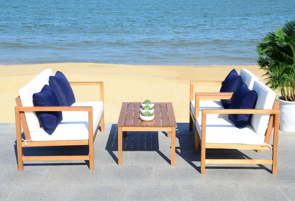 Montez 4 Pc Outdoor Set With Accent Pillows