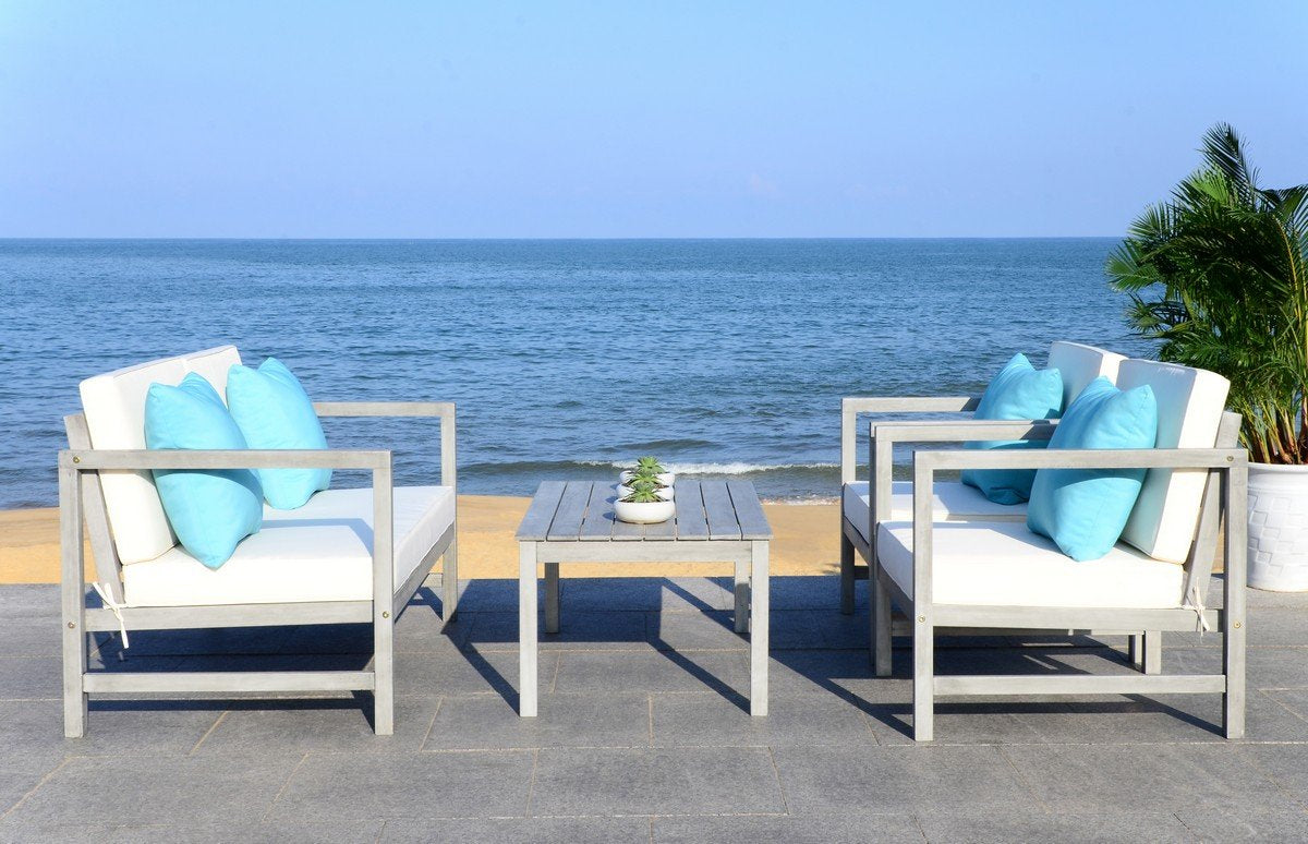 Montez 4 Pc Outdoor Set With Accent Pillows