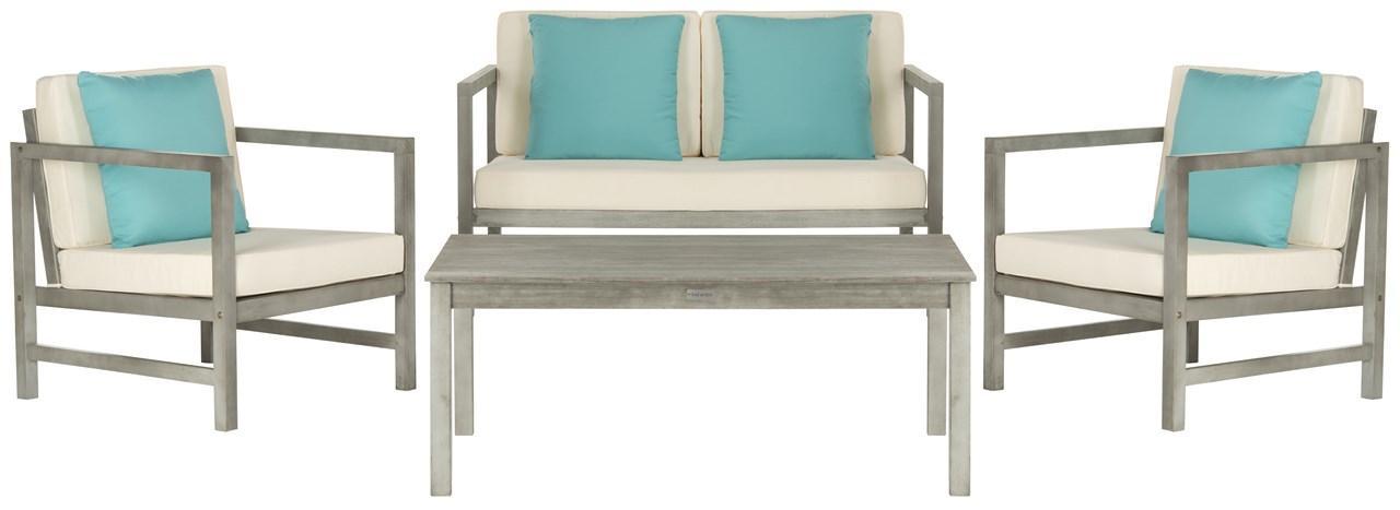 Montez 4 Pc Outdoor Set With Accent Pillows