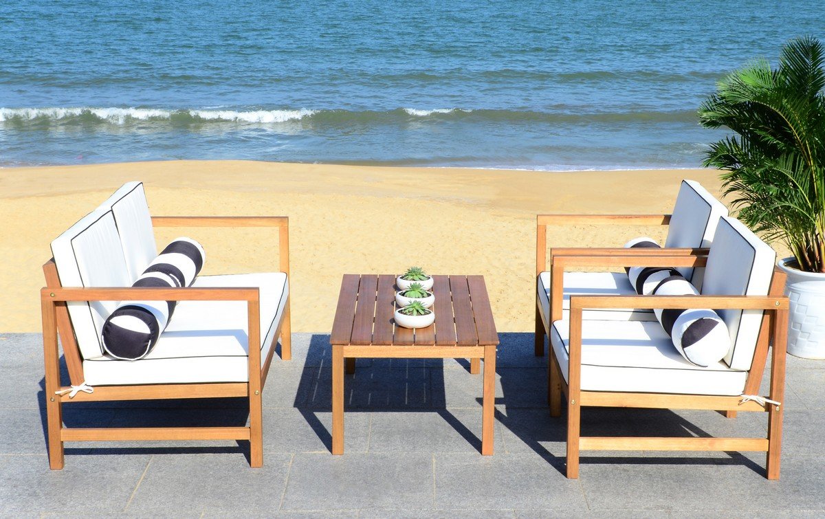 Montez 4 Pc Outdoor Set With Accent Pillows