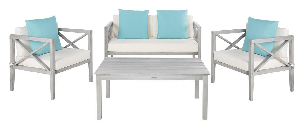 Nunzio 4-pc Outdoor Set With Accent Pillows