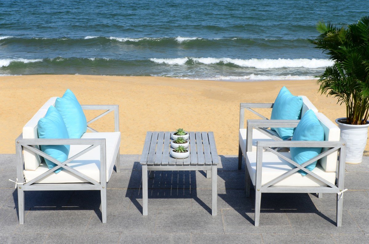 Nunzio 4-pc Outdoor Set With Accent Pillows