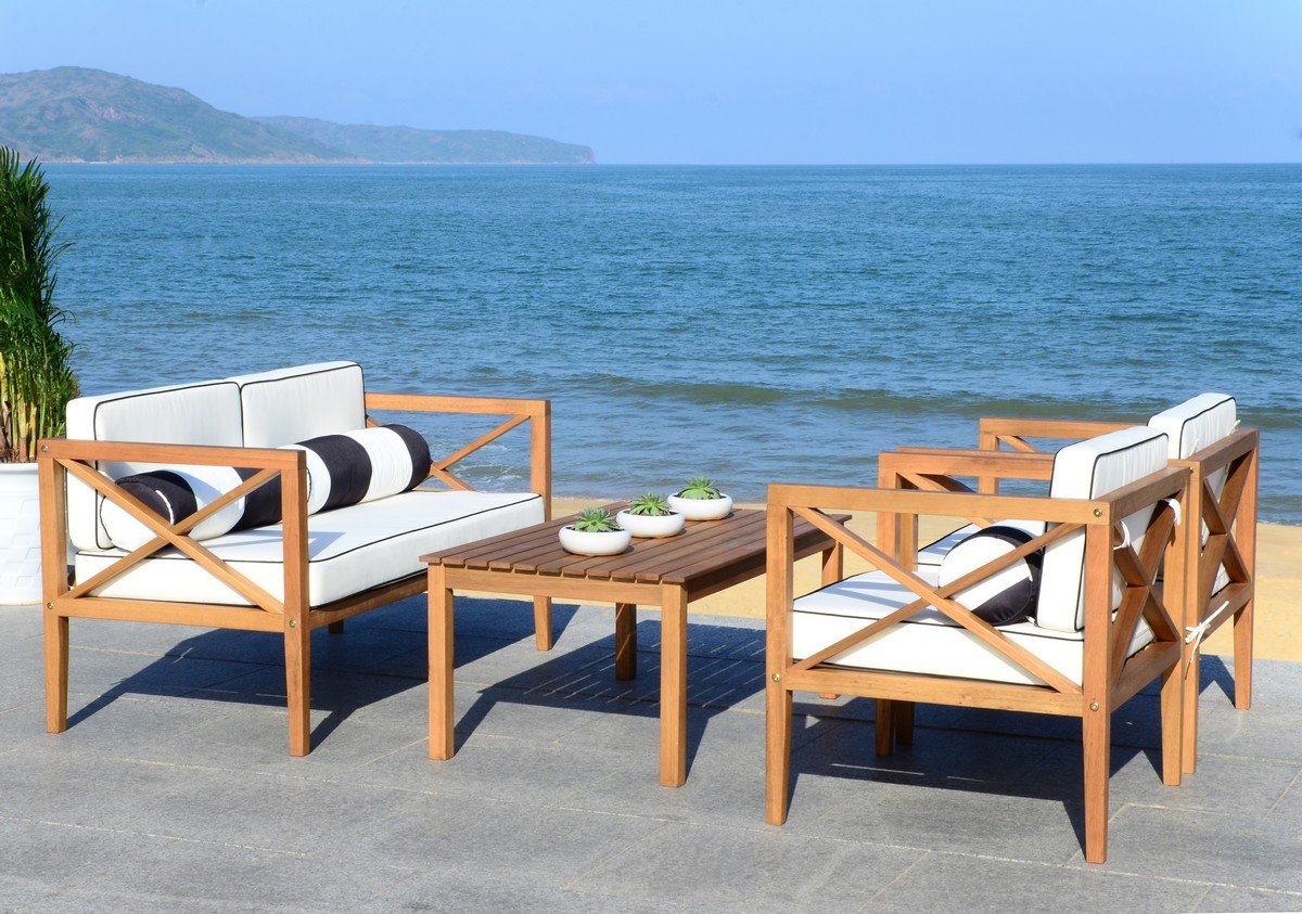 Nunzio 4-pc Outdoor Set With Accent Pillows