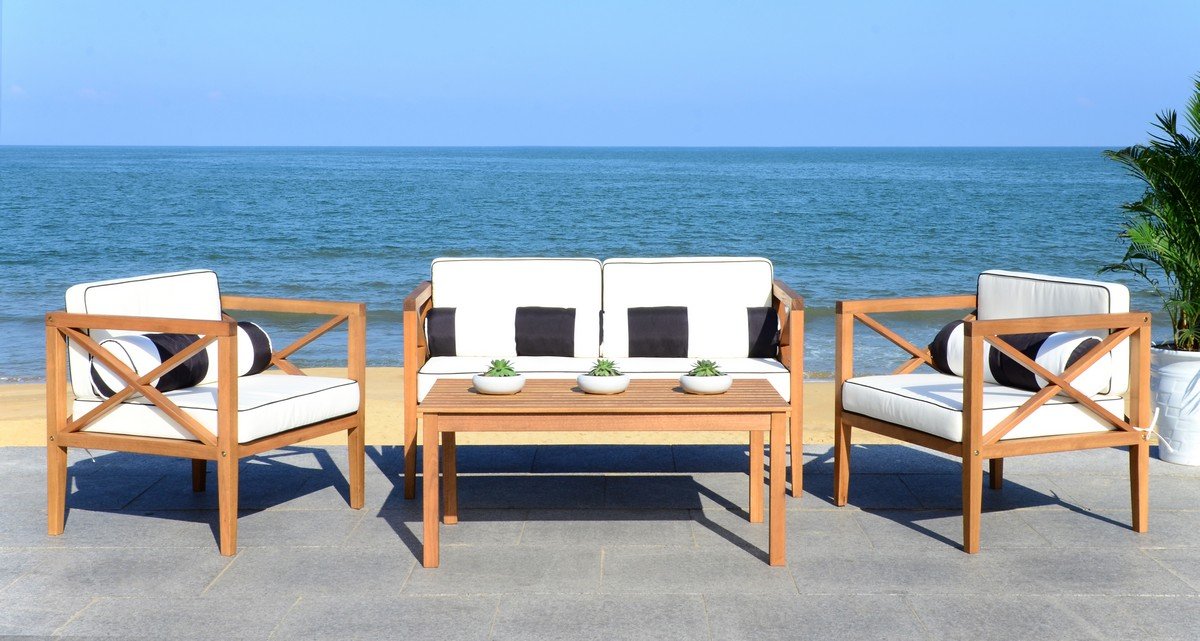 Nunzio 4-pc Outdoor Set With Accent Pillows