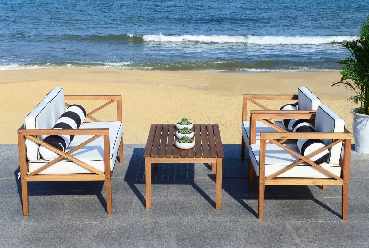 Nunzio 4-pc Outdoor Set With Accent Pillows