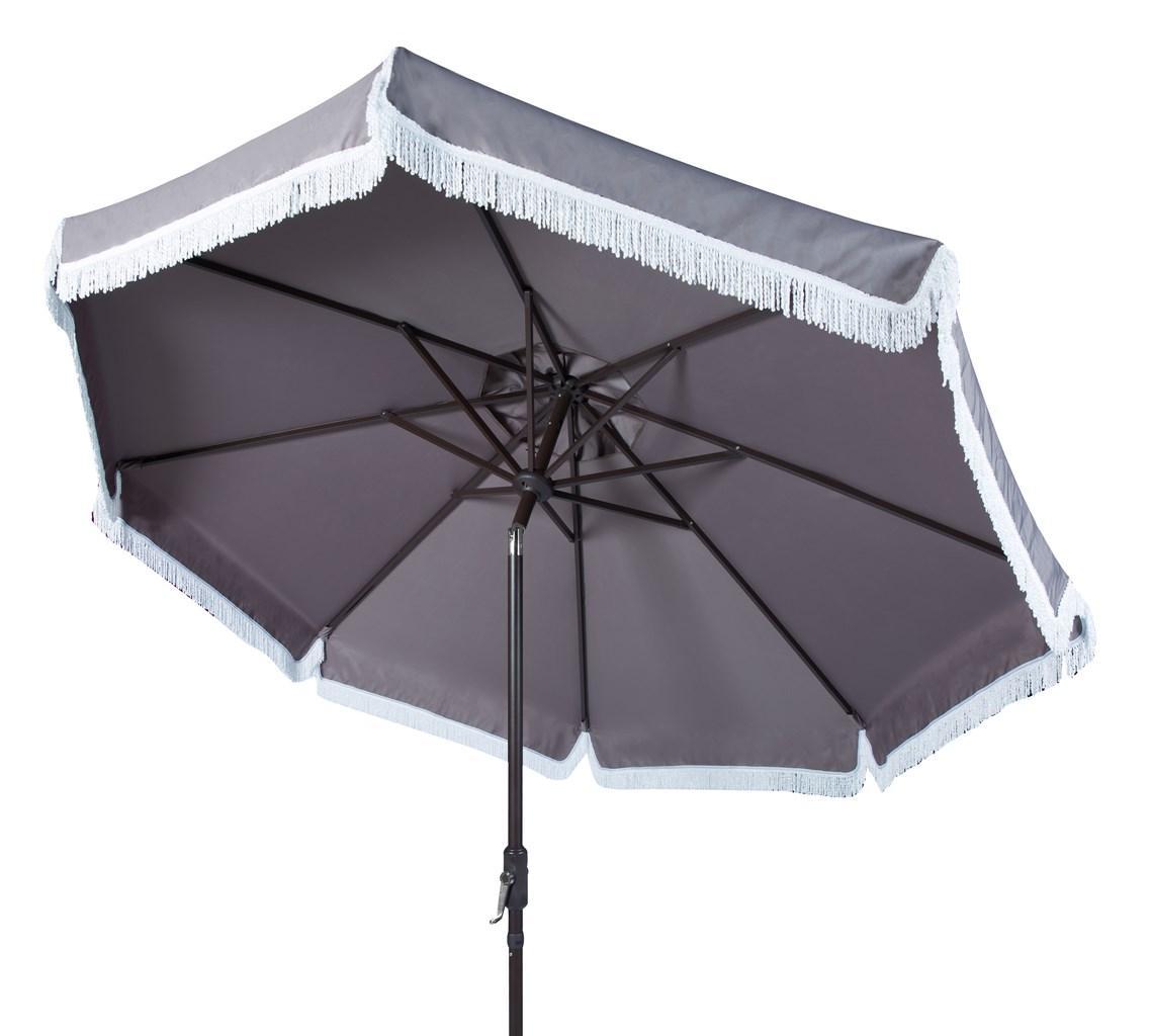 Milan Fringe 9ft Crank Outdoor Auto Tilt Umbrella