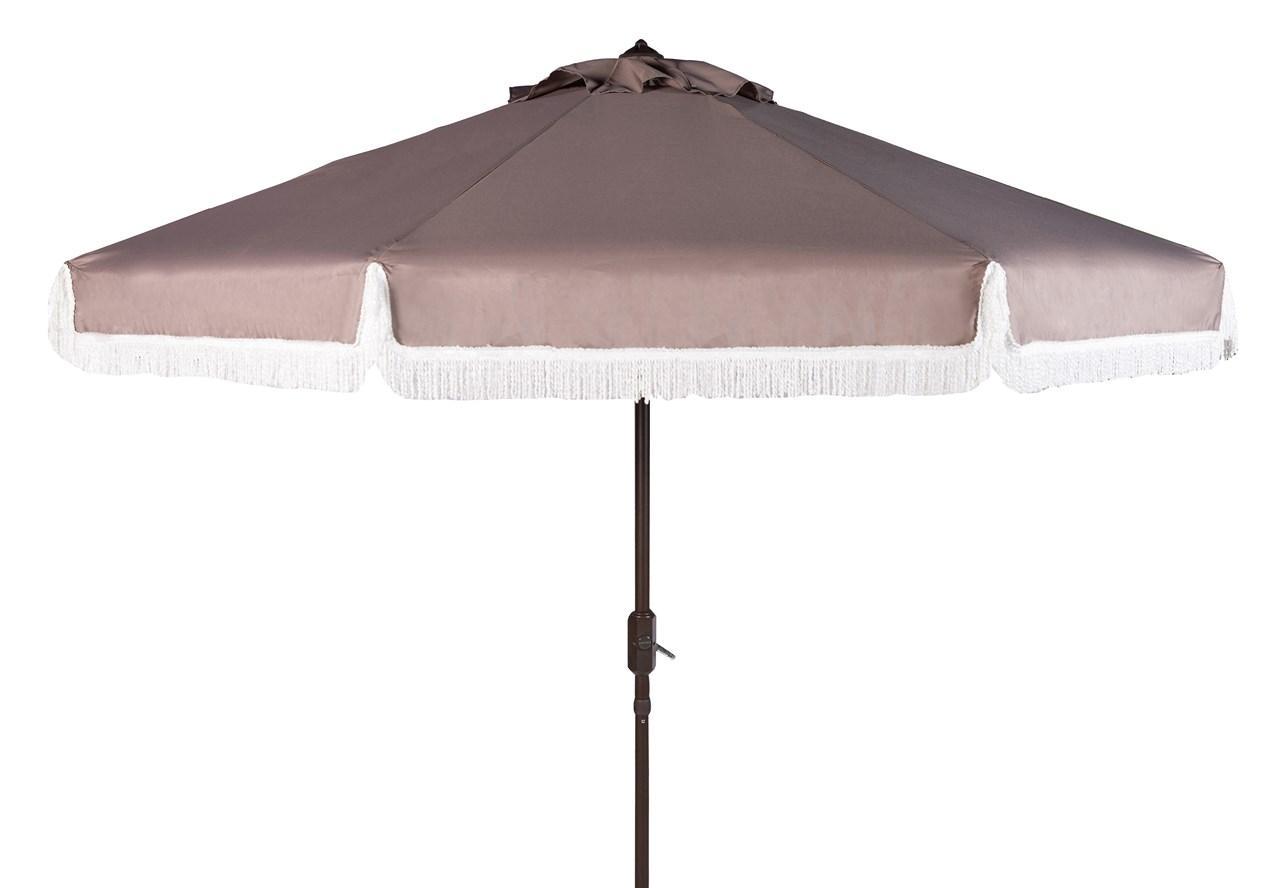 Milan Fringe 9ft Crank Outdoor Auto Tilt Umbrella