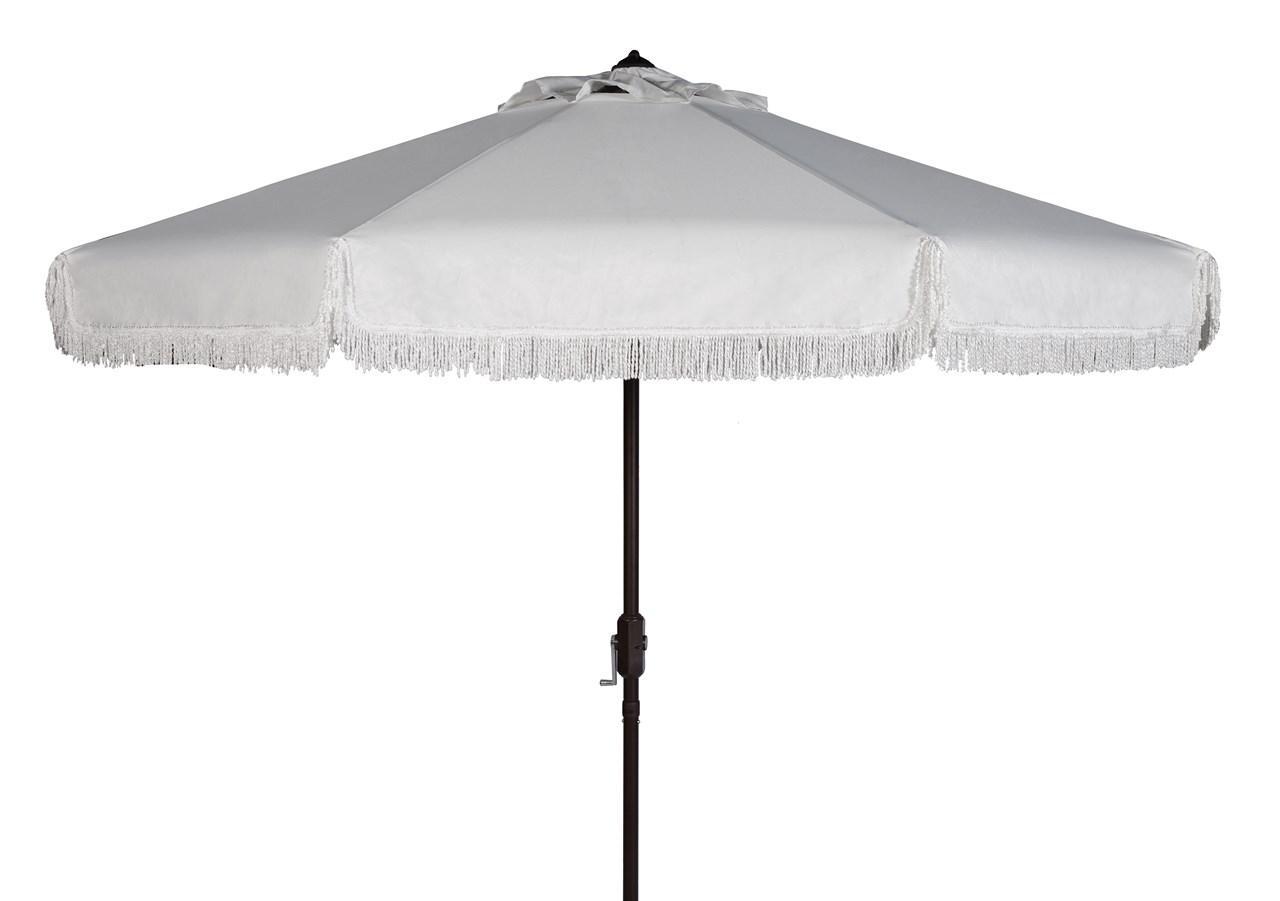 Milan Fringe 9ft Crank Outdoor Auto Tilt Umbrella