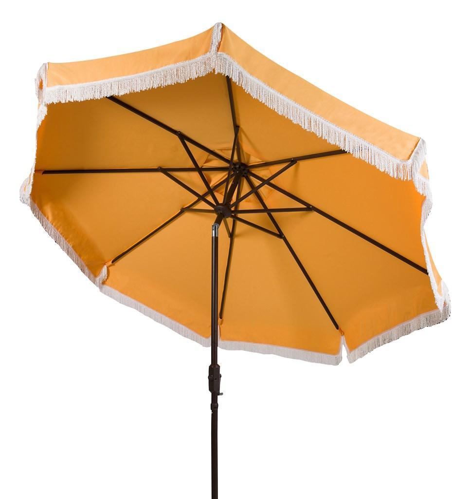 Milan Fringe 9ft Crank Outdoor Auto Tilt Umbrella