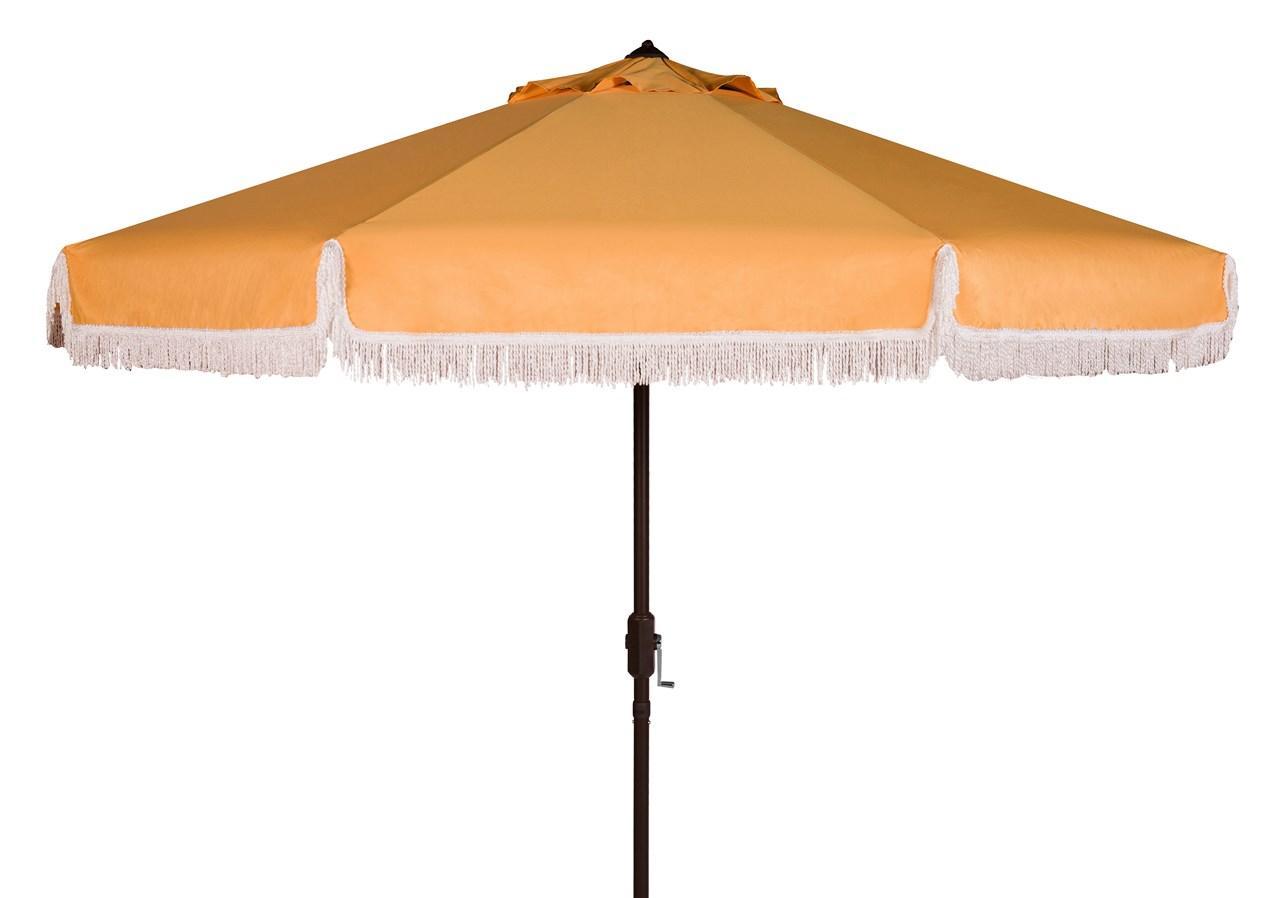 Milan Fringe 9ft Crank Outdoor Auto Tilt Umbrella