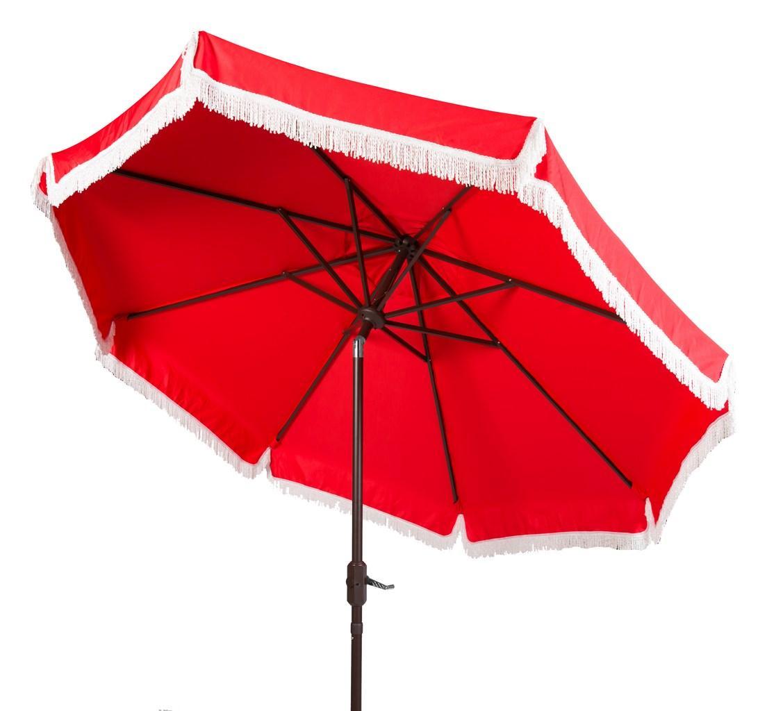 Milan Fringe 9ft Crank Outdoor Auto Tilt Umbrella