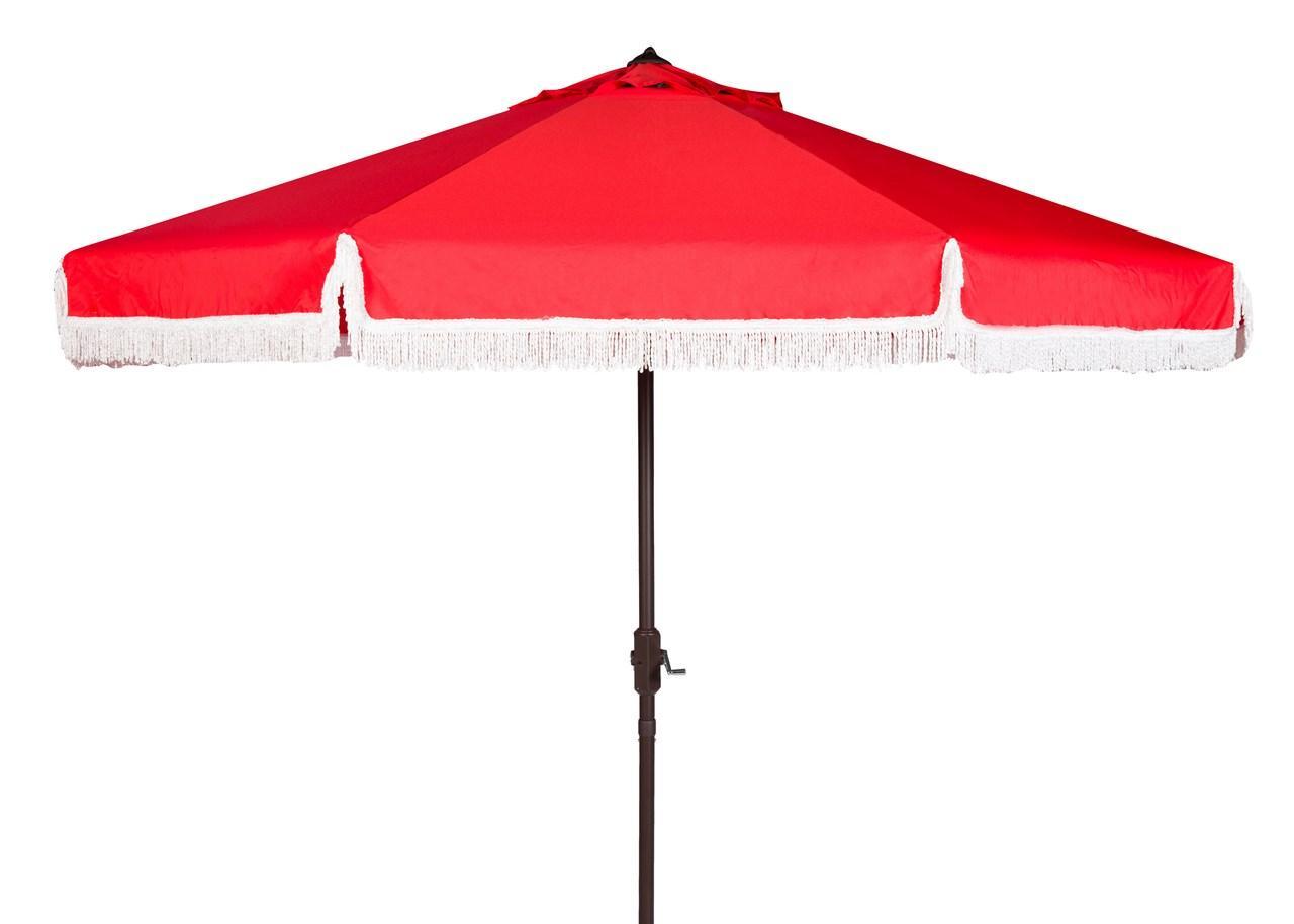 Milan Fringe 9ft Crank Outdoor Auto Tilt Umbrella