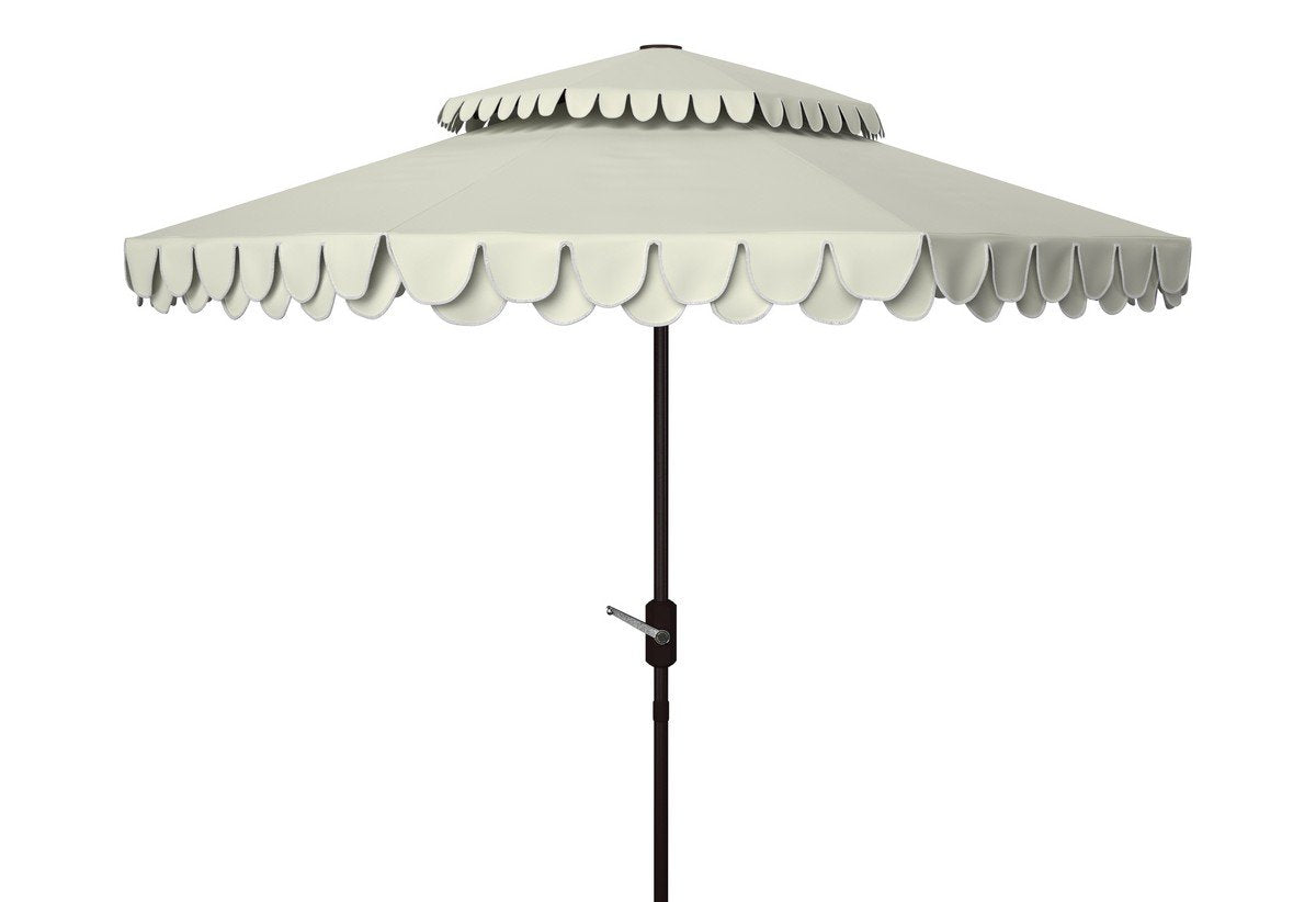 Elegant Valance 9ft Double Top Umbrella