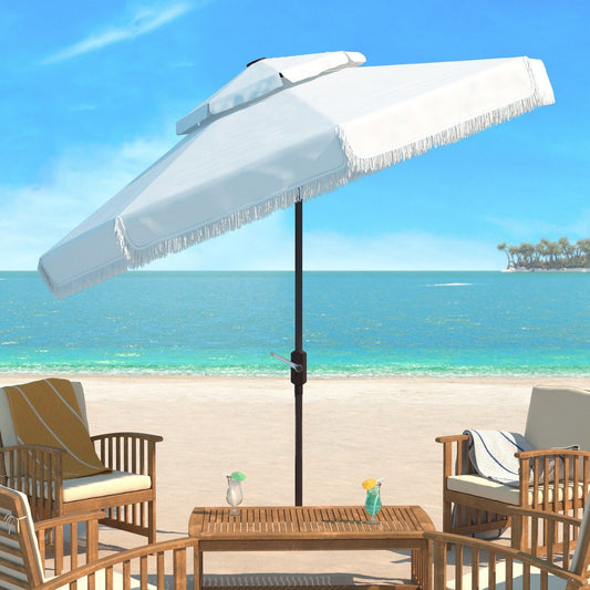 Milan Fringe 9ft Double Top Crank Umbrella
