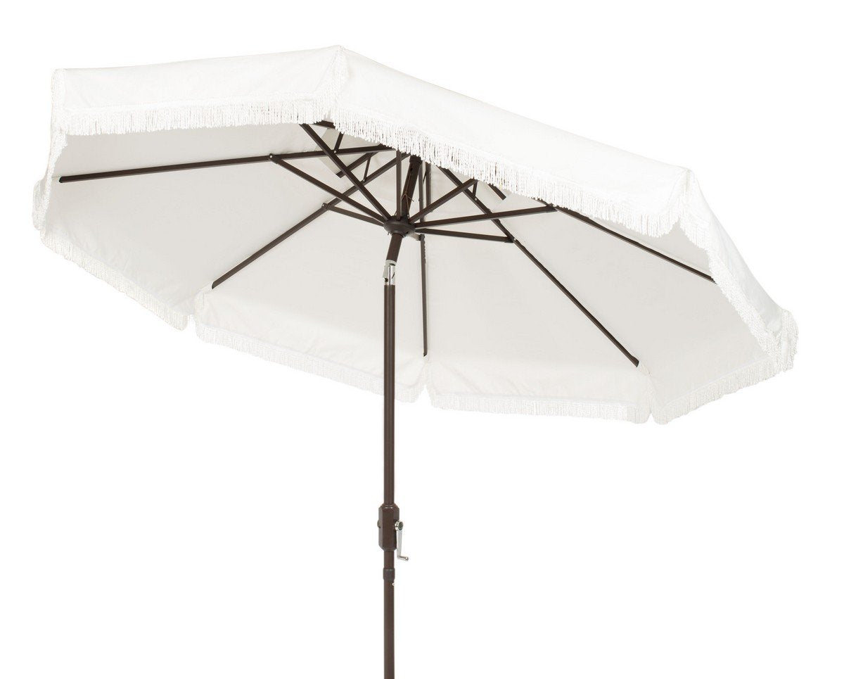 Milan Fringe 9ft Double Top Crank Umbrella