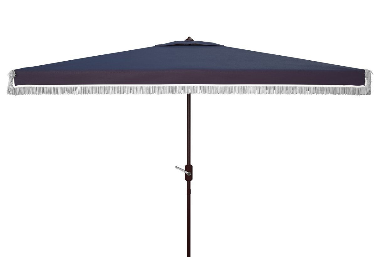 Milan Fringe 6.5 X 10 Ft Rect Crank Umbrella