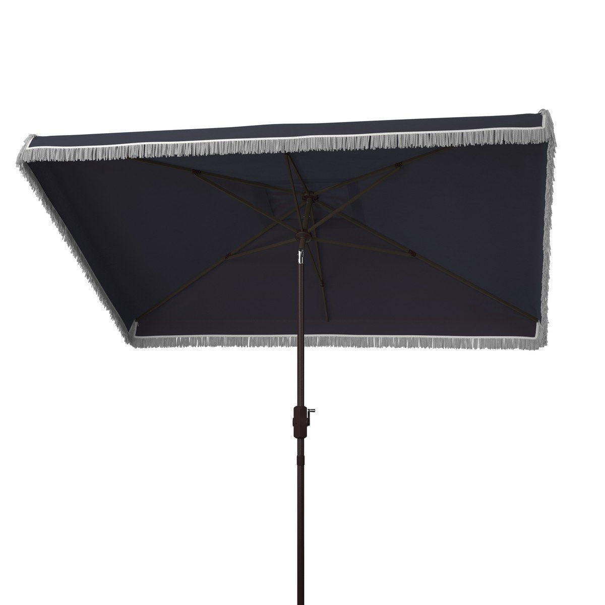 Milan Fringe 6.5 X 10 Ft Rect Crank Umbrella