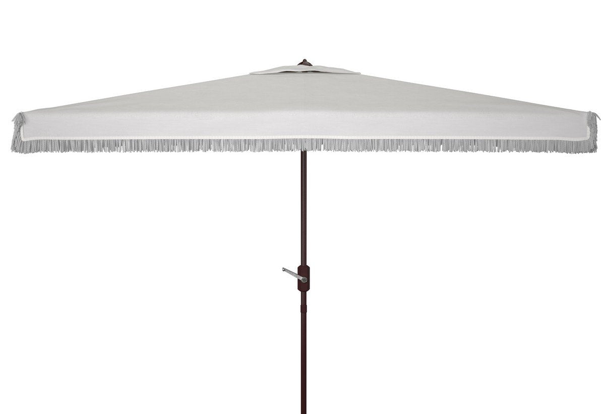 Milan Fringe 6.5 X 10 Ft Rect Crank Umbrella